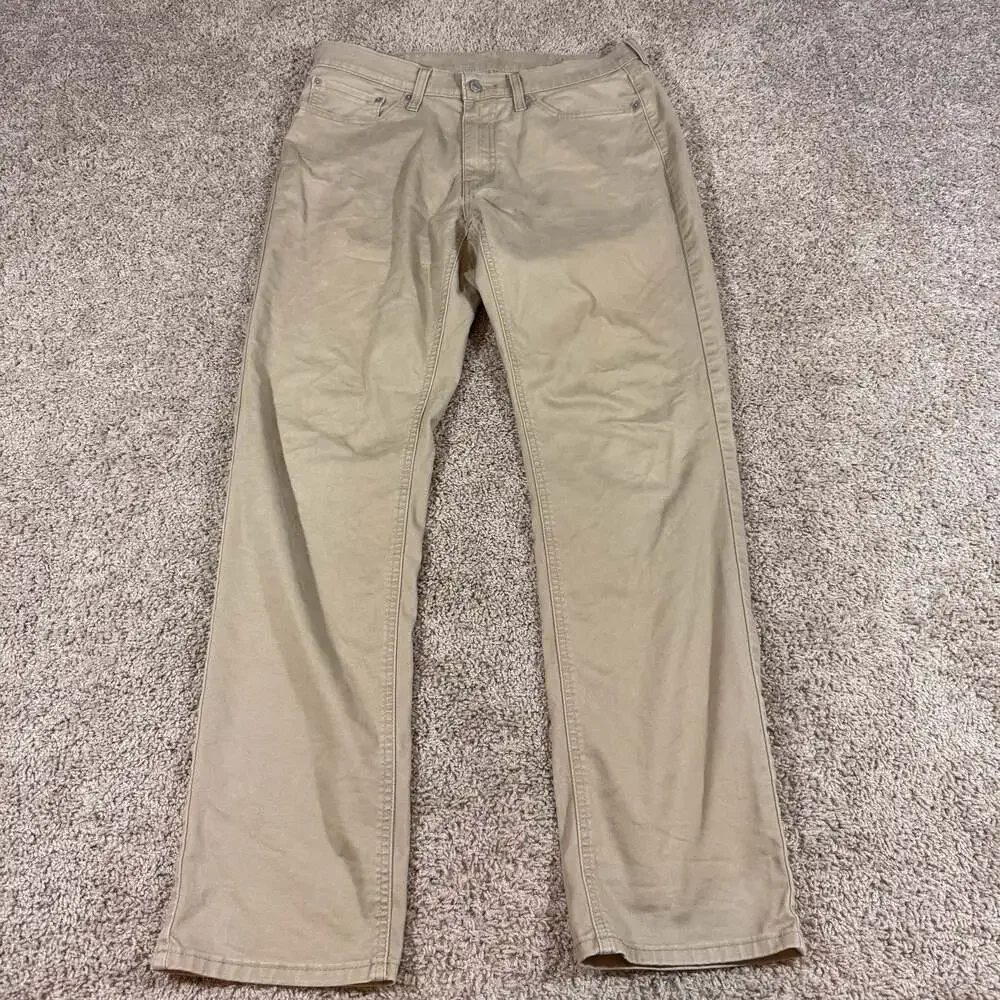 Levi’s All Seasons Tech Khaki Pants Men’s 34x34 Beige Straight Water<Less